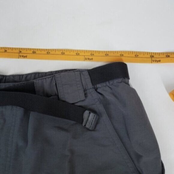North Face Men's Grey Paramount Nylon Cargo Shorts Elastic Waist Size Large - Picture 12 of 15